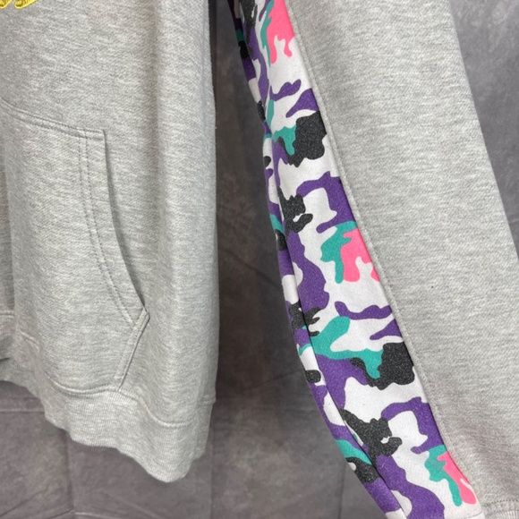 Screenshot Brand Men’s Extra Bear Camo Accent Grey Pullover Hoodie Size XXL - Picture 4 of 12